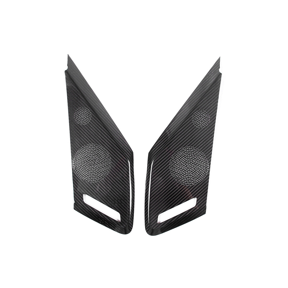 True carbon fiber side door speaker panel covers for Corvette C8 convertible 20+- n