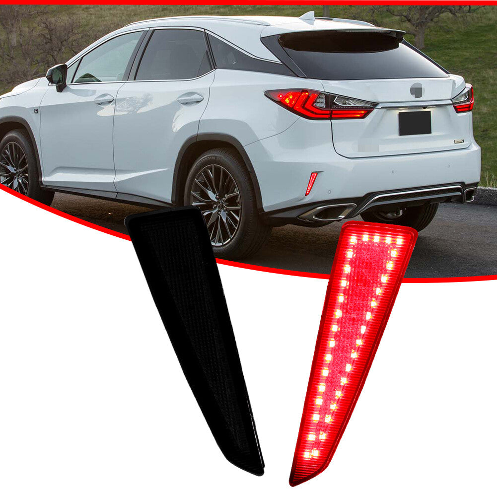 Smoked rear bumper reflector tail brake light suitable for 2018-2019 for Lexus RX350 RX450hL- v
