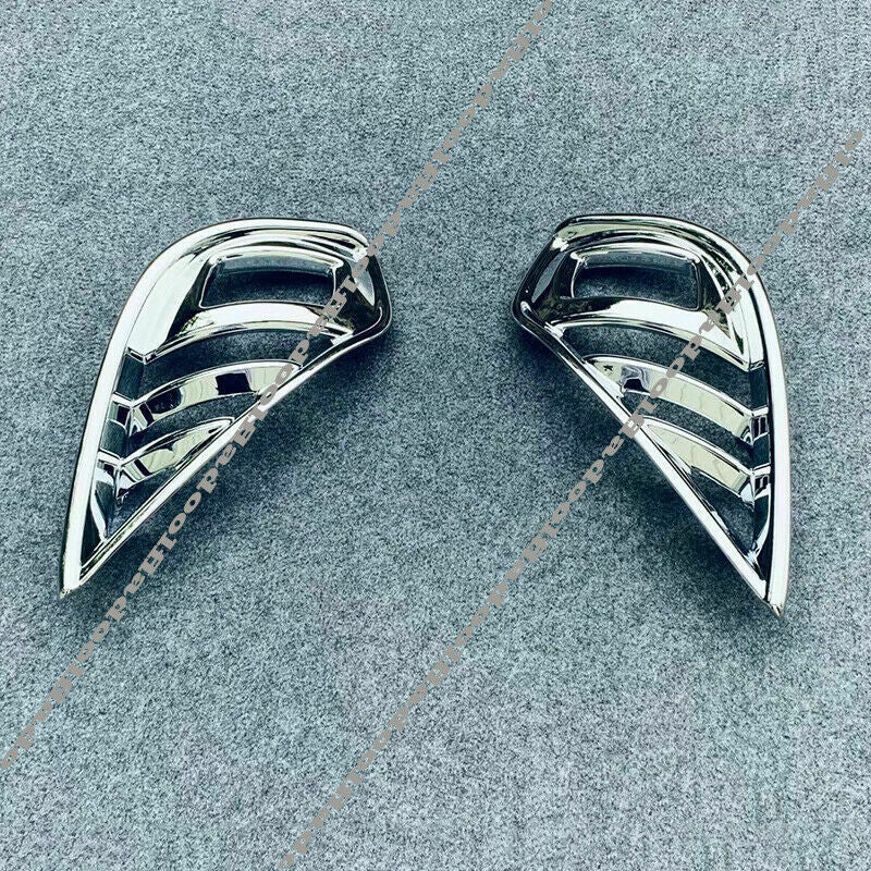 Chrome Front Bumper Fog Lamp Light Cover Trims for Toyota Highlander 2020-2023