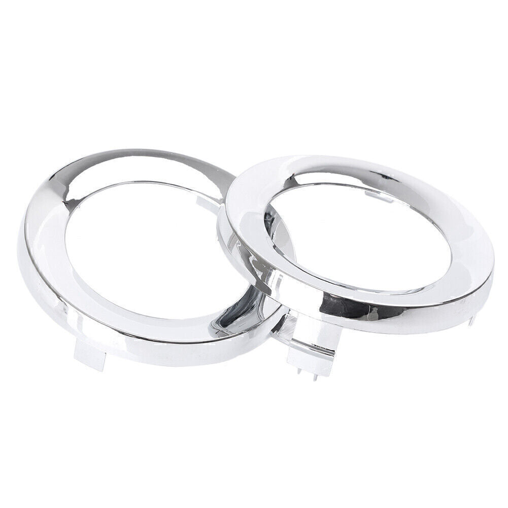Pair Front Fog Light Cover Trim Ring Fit for Subaru For ester 2009-2013 Chrome