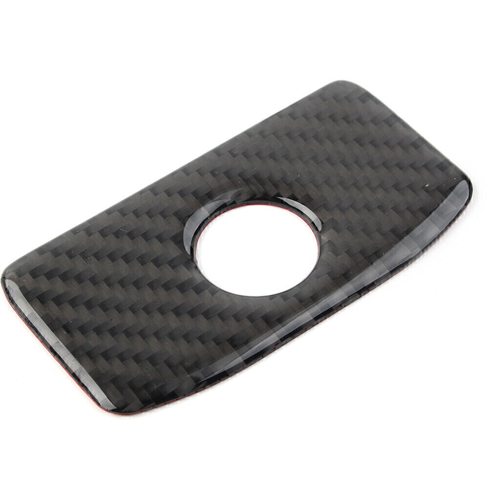 Carbon Fiber Copilot Storage Box Handle Cover Trim for Subaru Forester 2013-2018