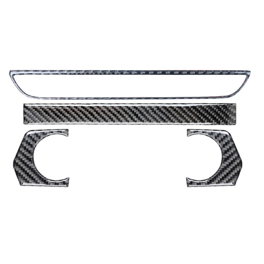 Carbon Fiber Centra lDisplay Outer Frame Cover Trim for Dodge for Ram 1500 2013-2015 v