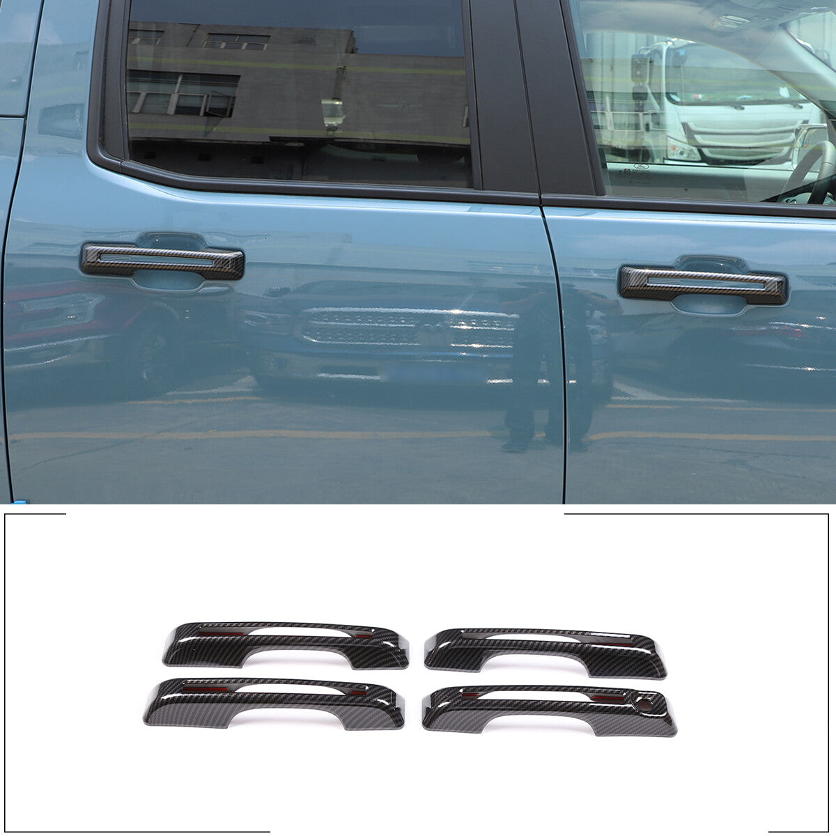 For Fusion 2013-2020 Front Left Rear Mirror Cover Cap Glossy Black- v
