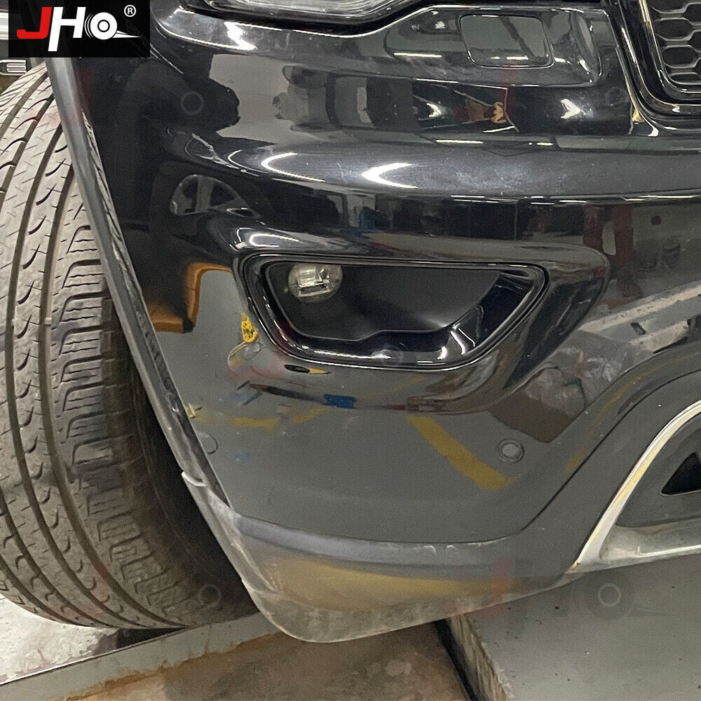 Front Fog Light Cover Fog Lamp Trim Black Bezel Frame for Jeep Grand Cherokee US