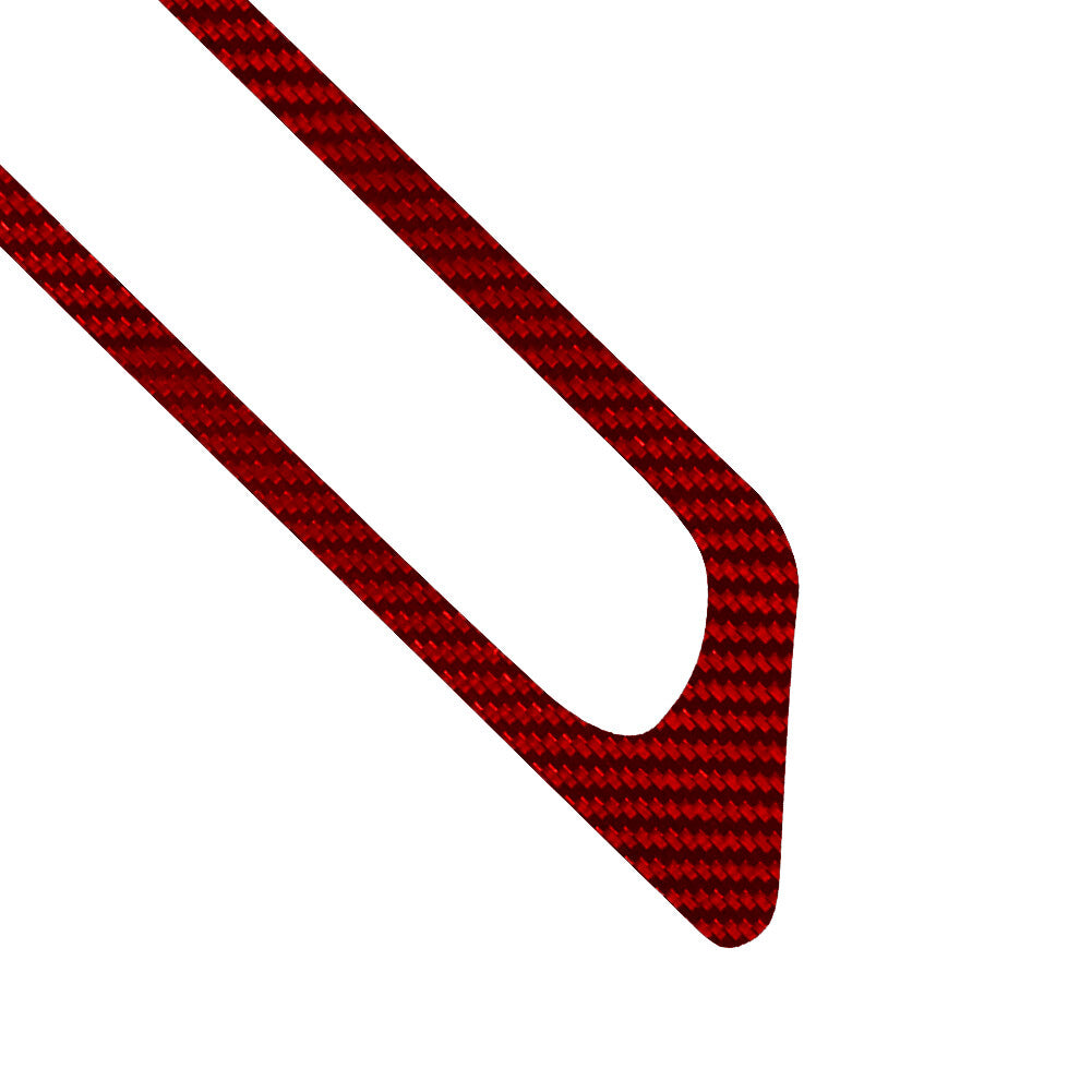 Red Carbon Fiber Rear Fender Indicator Outer Cover Trim for Toyota Hilux 2015-21