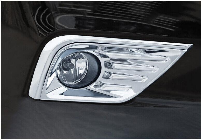 for Nissan Teana Altima 2016-2018 Chrome Front Fog Light Lamp Cover Trim 2pcs