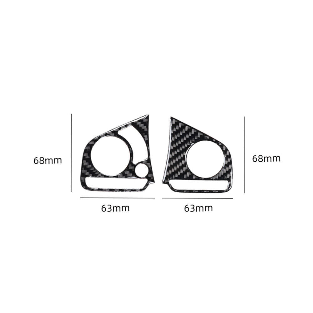 for Honda CR-V 2017-2021 Carbon Fiber Interior Steering Wheel Button Cover Trim