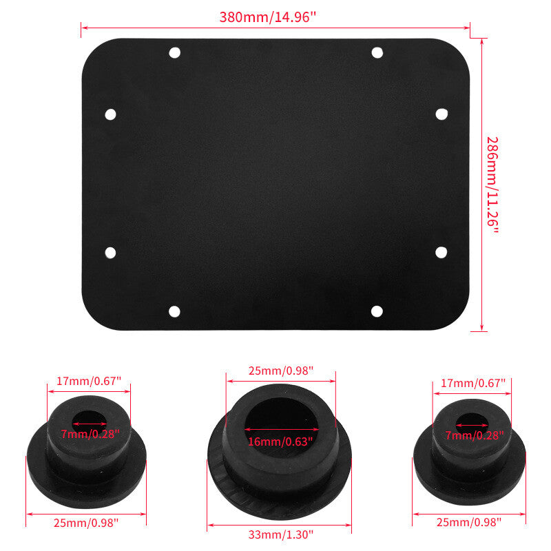 Tailgate Exhaust Air Vent Outlet Trim for Jeep for Wrangler JK JKU 2007-2017