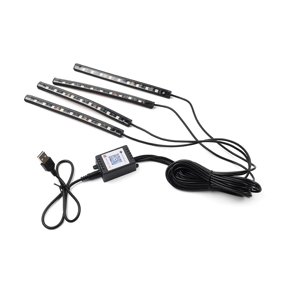 RGBMusic VoiceControl Floor Atmosphere Light Decorative Foot Lamp Q
