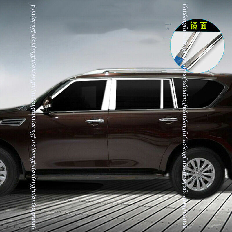 16P Window Frame Sill Molding Cover Trim for Nissan Armada Patrol Y62 2017-2020