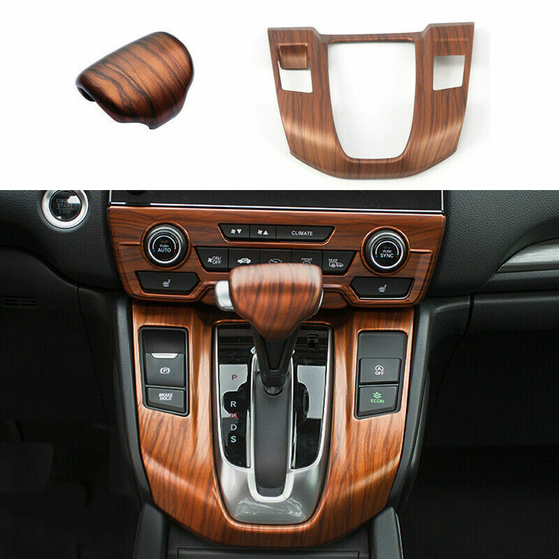 for Honda CR-V 2017-2022 Peach Wood Car Interior Decor Kit Frame Trim Cover 12x