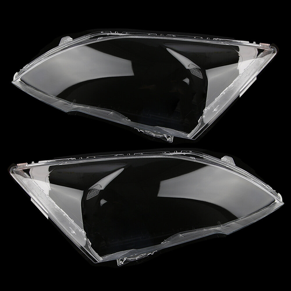 A pair of clear lens covers for the front camera of the headlights for Honda CRV 2007-2011 (L+R).