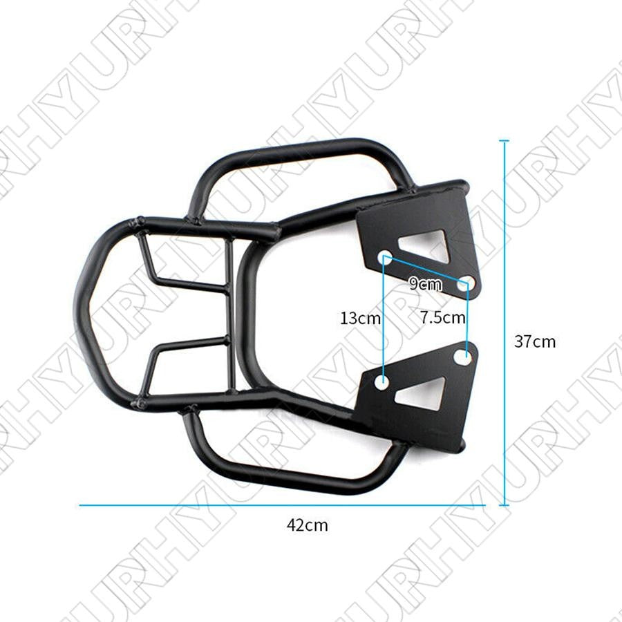 1 x Motorcycle Armrest Rear Shelf Scooter Refitted Box Tail Fin Luggage Rack Set Q