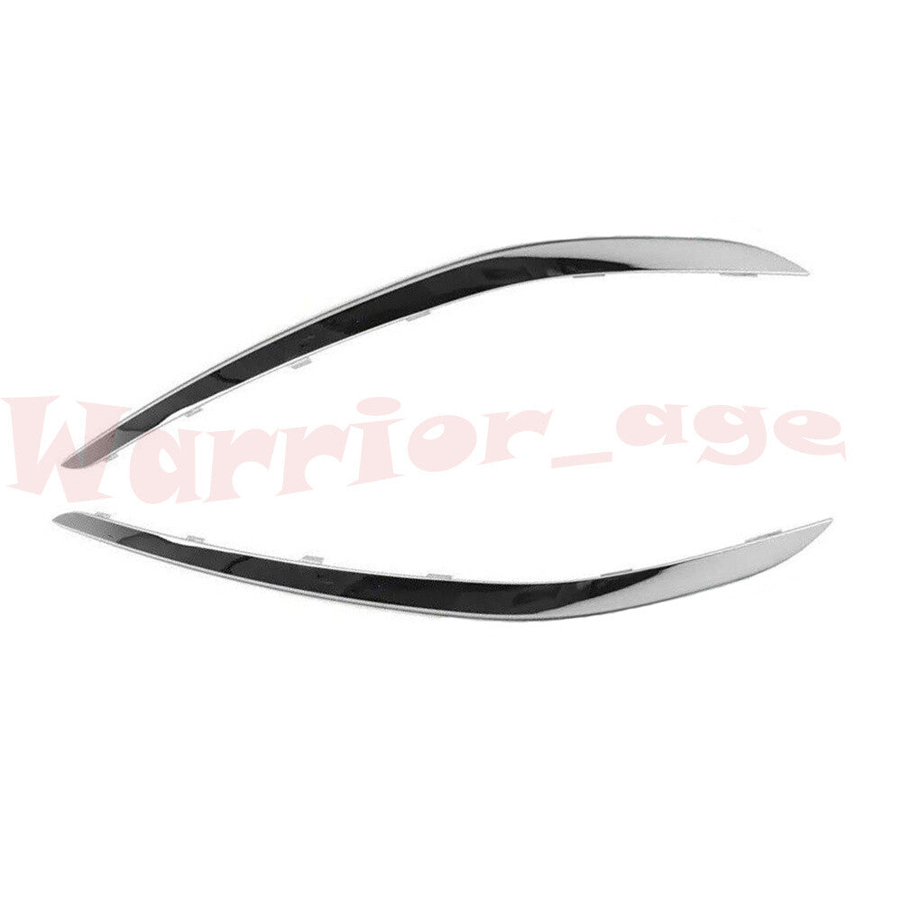 2X Front Bumper Chrome Molding Trim LH+RH Fits for BMW G12 7-Series Base 2016-2019