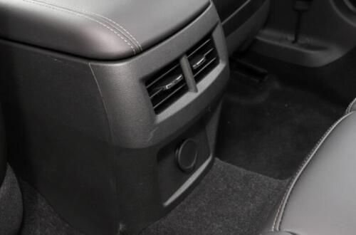 for Cadillac CT4 2020-24 Red Carbon Fiber Rear Air Outlet Vent Panel Cover Trim