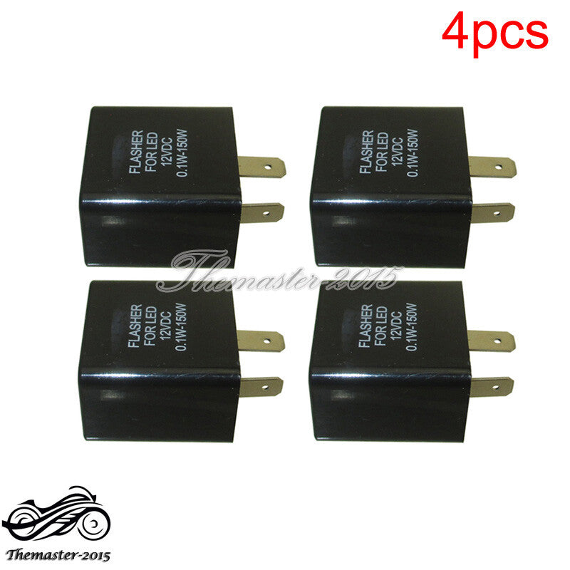 12V DC Flasher Relay For Led Turn Signal Light Blinker Dirt Bike ATV Motorcycle Q