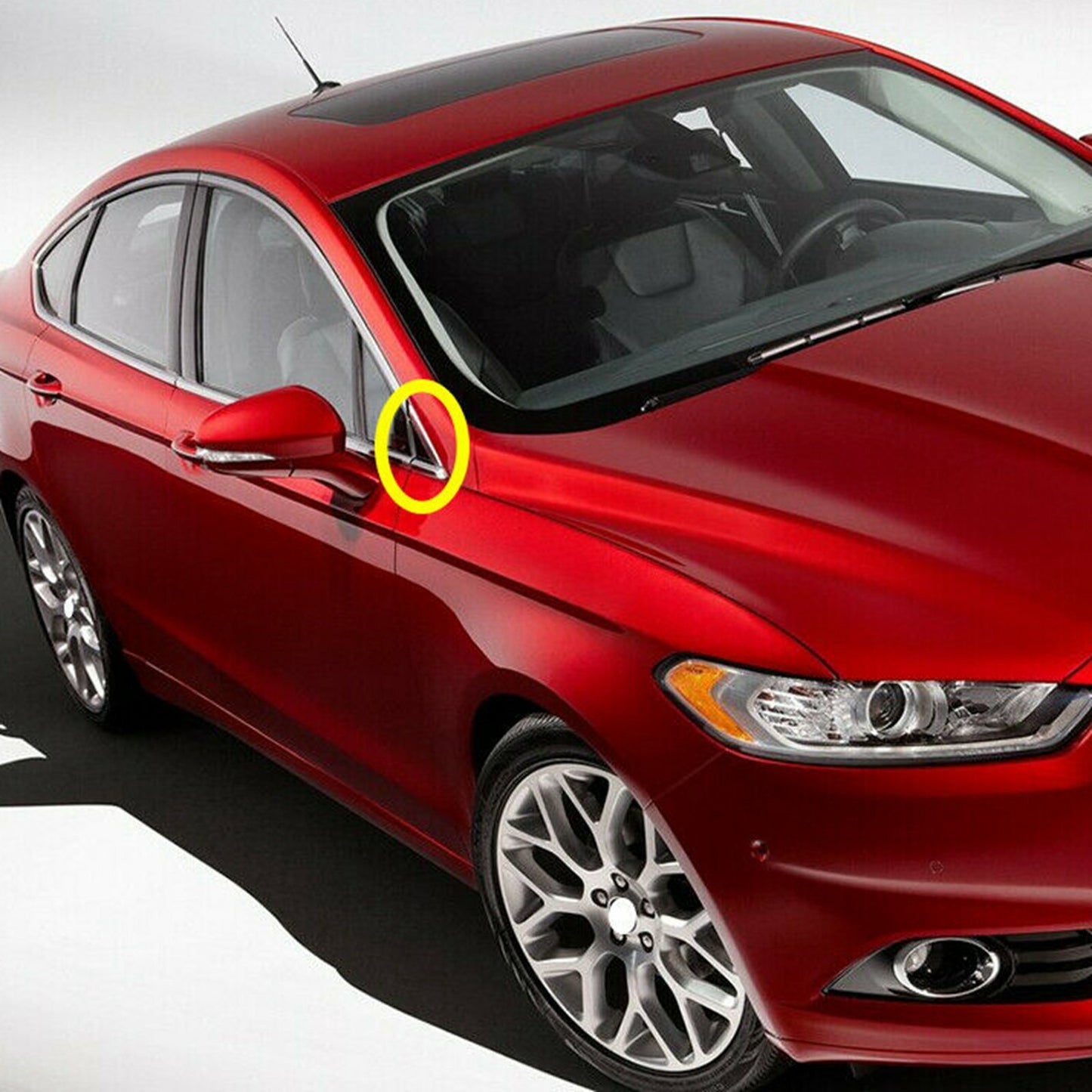 Fender Pillar Trim Mirror Corner Molding Left Right for Ford Fusion 13-18 AT