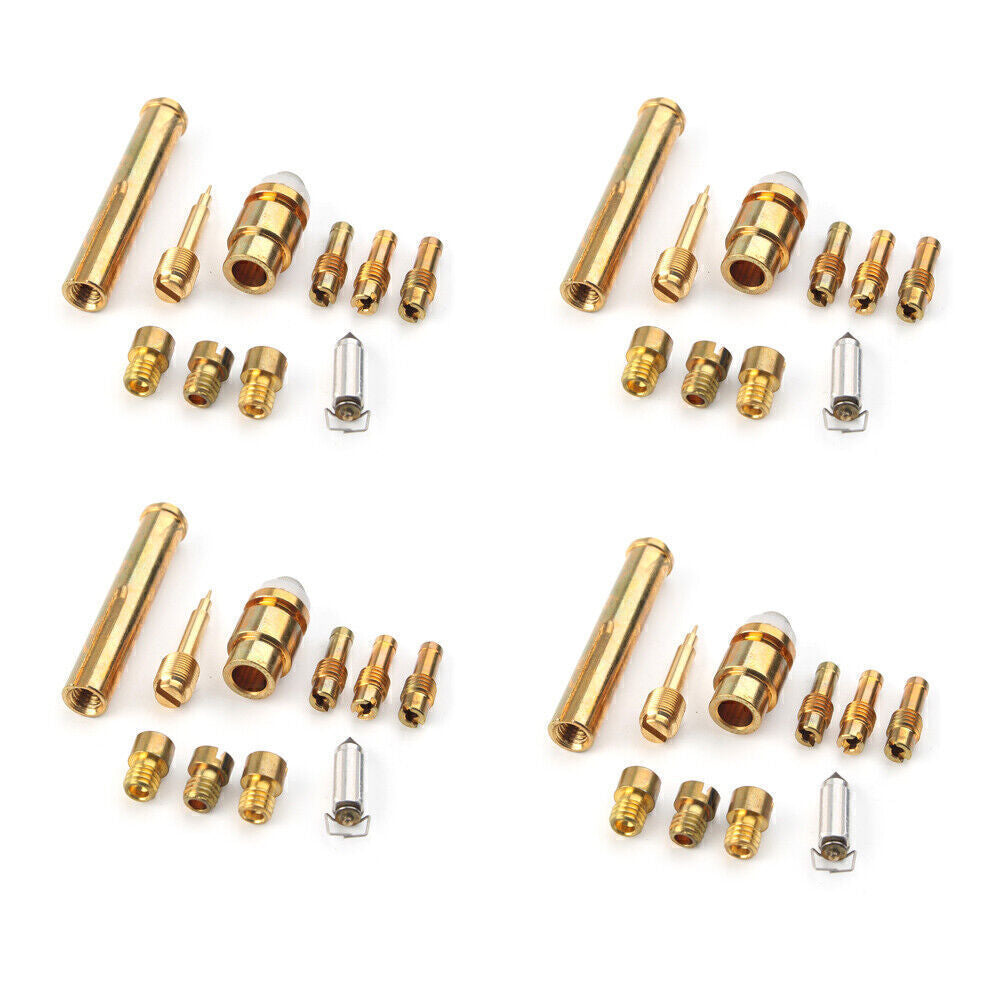 For Yanaha V-MAX 1200 1985-2000 86 4 Sets Carb Carburetor Rebuild Kits Plunger Q