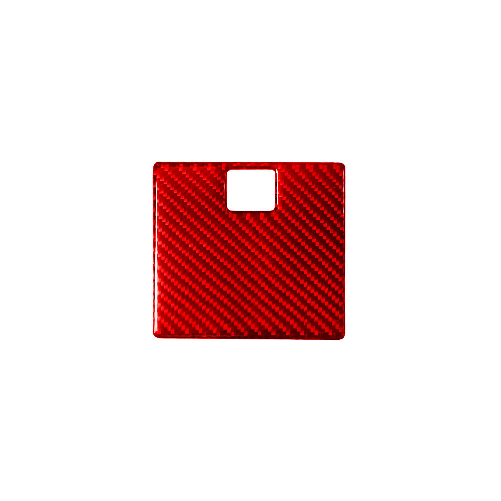 Red Carbon Fiber Inner Driver Side Storage Cover Trim for Toyota for Camry 2012-2014