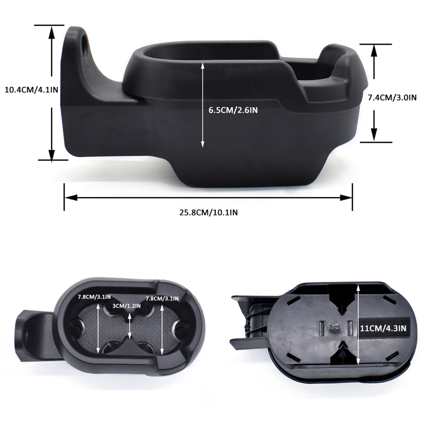 Beverage Holder Cupholder Black A4518100370 for Smart Fortwo451 for Smart Accessories Q