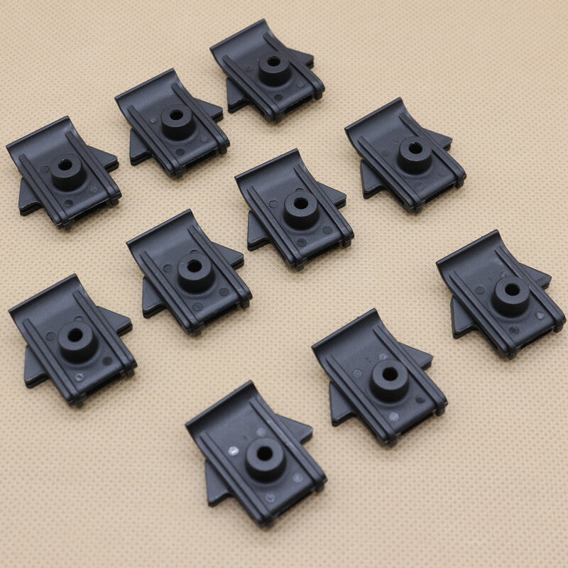 10-pack of Fascia mounting clips and nylon rivets for GM 10108746 front bumper.