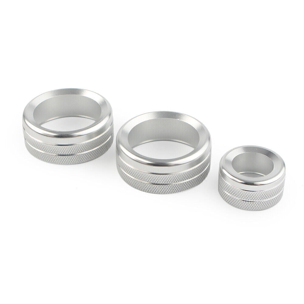 Air Condition Knob Switch Trim Cover Ring Silver Fit for BMW GT X1 X3 X4 X5 X6 13-18