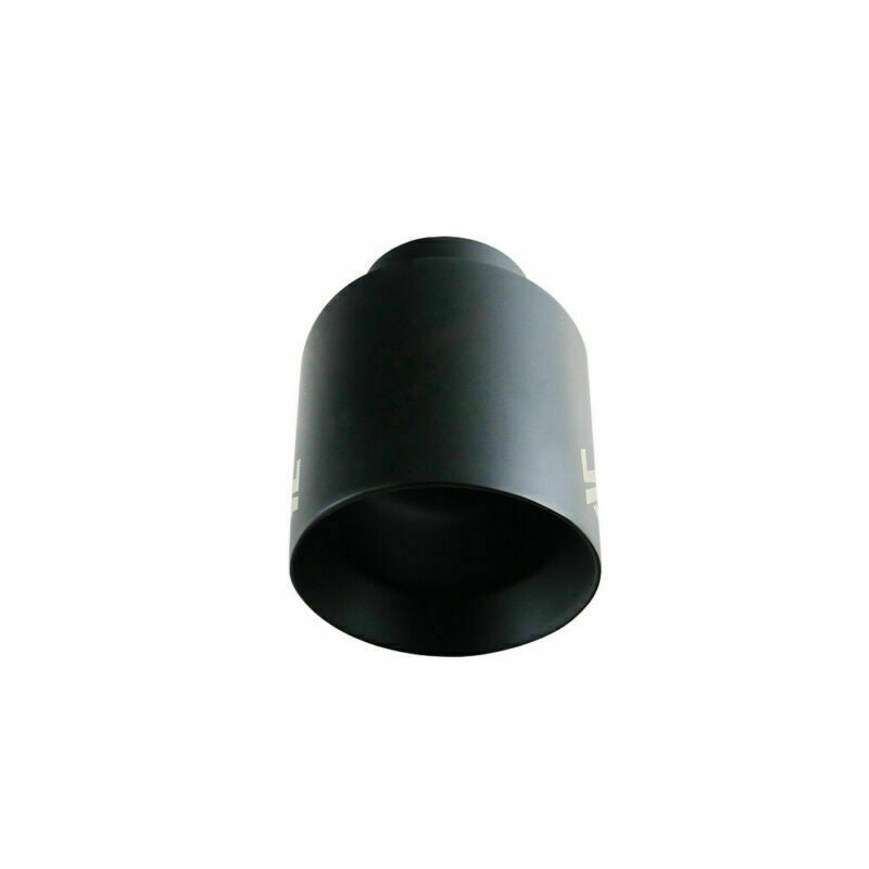 1 Piece Black Universal 2.5'' Inlet 4'' OD Exhaust End Tips Muffler Pipe End Tip