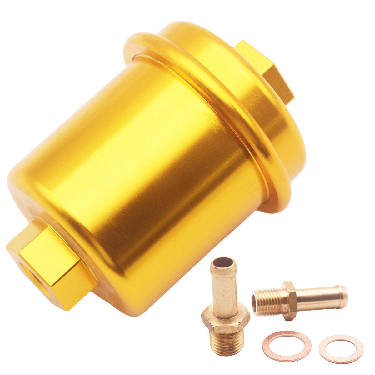 Car Inline Fuel Filter High Flow 100 Micron Cleanable Stainelss mesh Fit for Honda n