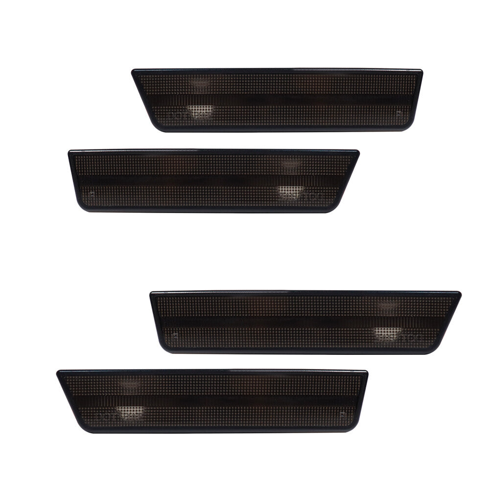 Smoked lens front and rear marker light housing for 2008-14 for Dodge for Challenger Q