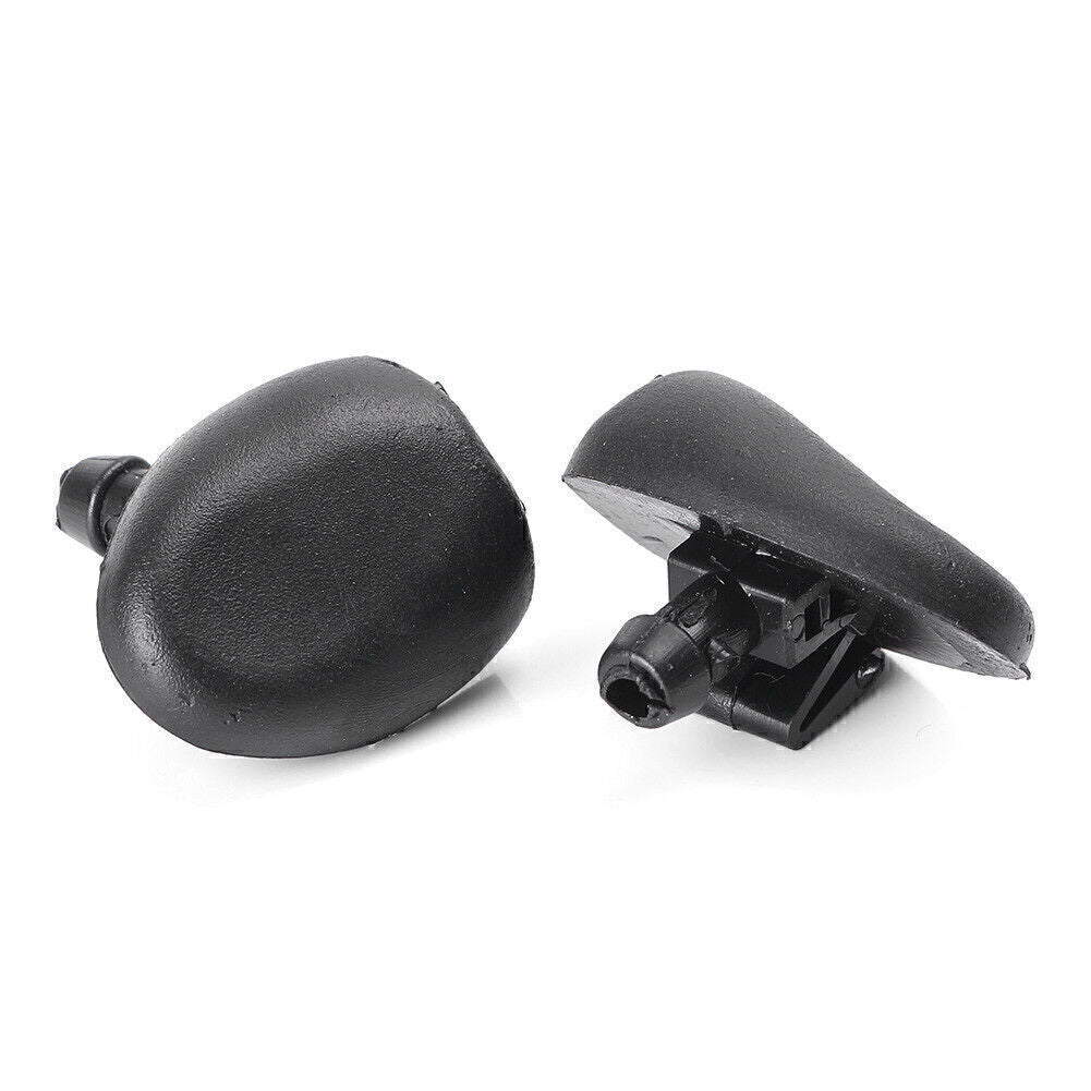 2-piece windshield washer nozzle for Peugeot 206 for Citroen C2, black ABS. Q
