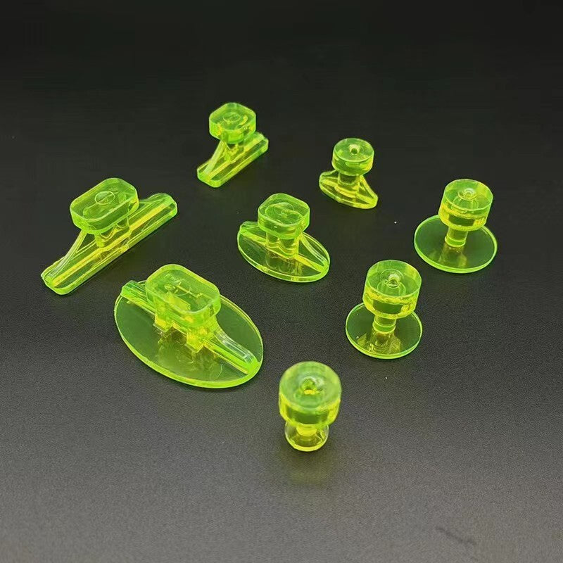 Green 16pc Hail Tabs Round PDR Hail Dent Tab Pack Paintless Dent Repai v