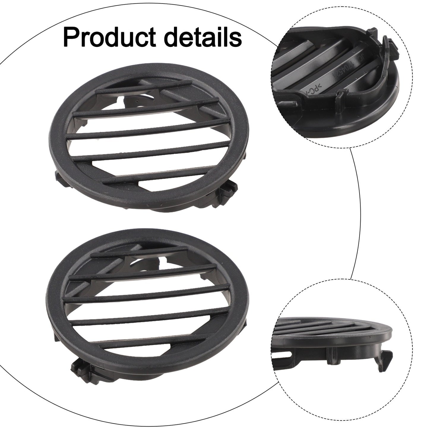 2 pcs Black for DASH Air Ac Vent for Mercedes X204 GLK350 GLK280 GLK250