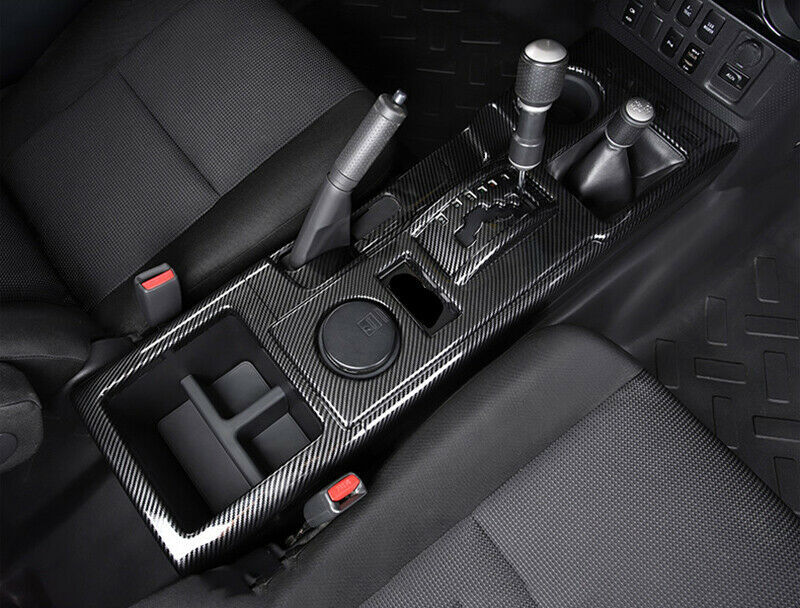 for Toyota FJ Cruiser 2007-2020 Carbon Fiber ABS Gear Shift Box Panel Cover Trim