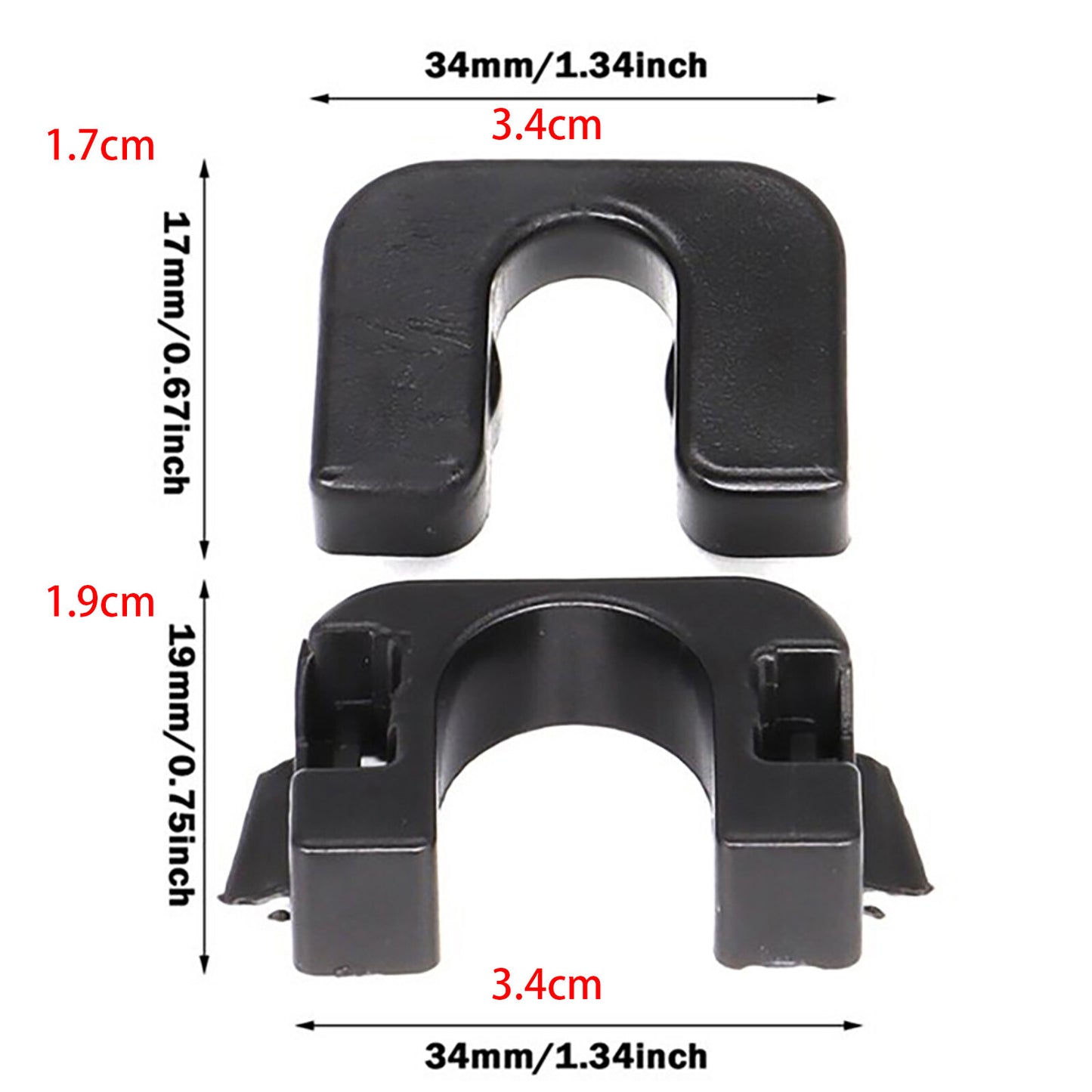 2 PCS Rear Boot Trunk Cover Parcel Shelf Clips for Ford Fiesta Focus Mondeo