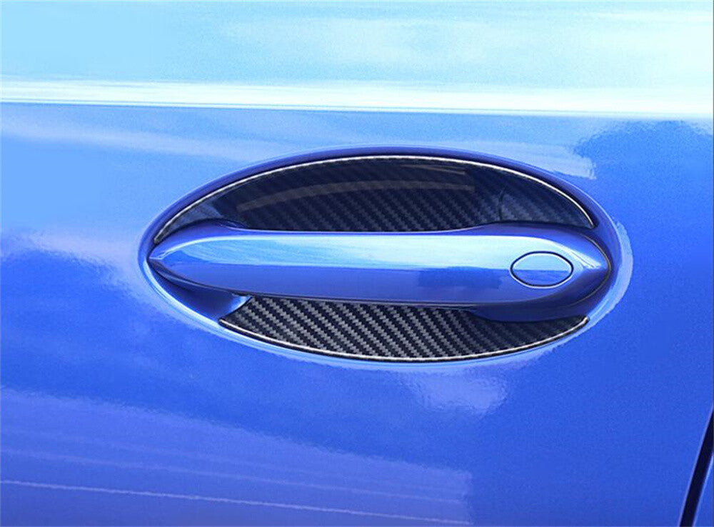 Kit for BMW 3 Series G20 G28 2020+ Side Door Handle Bowl Trim ABS Carbon Fiber¡Á4