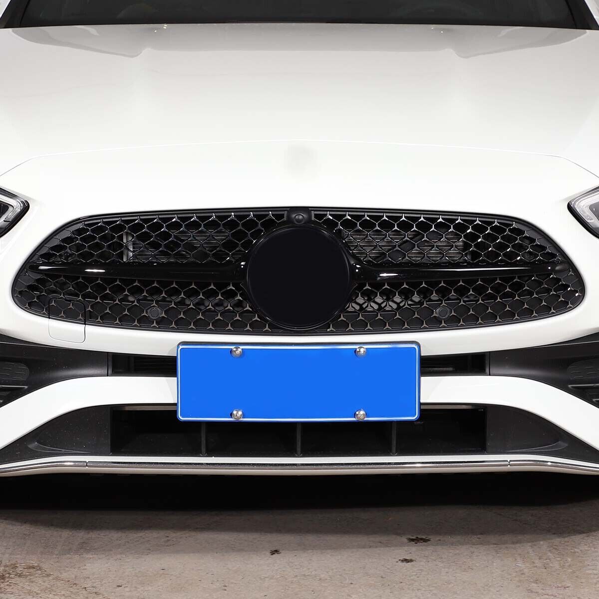 Kit for Benz C Class W206 2022-23 Front Center Grille Panel Trim ABS Gloss Black