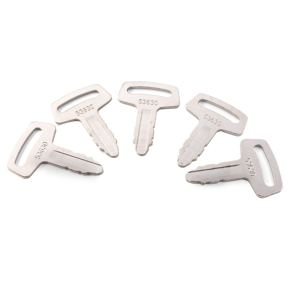 Ignition Key RC101-53630 For Kubota Excavator Loader and Generator Metal 5PCS Q