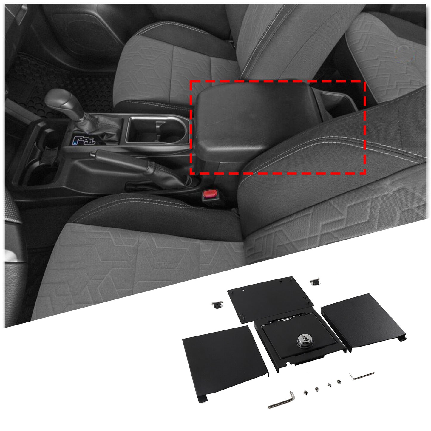 Silver Aluminum Glove Box Switch Button Cover Trim for Corvette C8 20-23- v