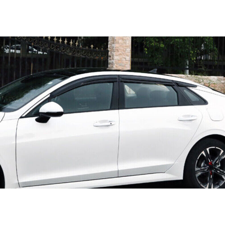 for Kia K5 2021-2024 Black Window Visor Vent Sun Shade Rain Guard Door Visor
