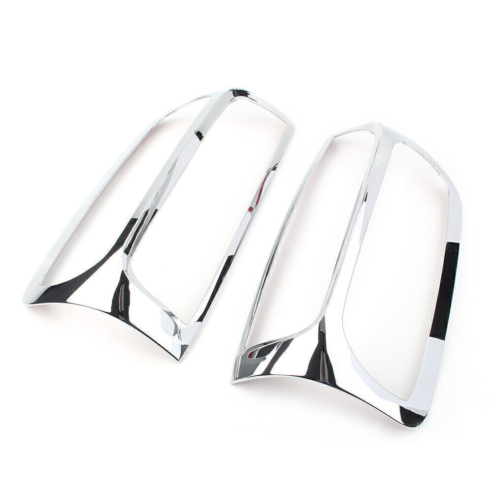 2pcs Rear Tail Light Lamp Frame Trim ABS Chrome Fit for Chevrolet Colorado 2015-2020