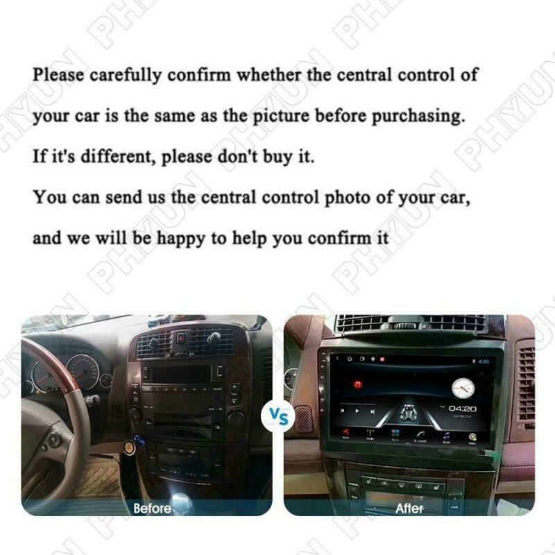 Stereo radio with GPS, Android 10, Wi-Fi, hands- , compatible with 2003-2007 for Cadillac CTS. n