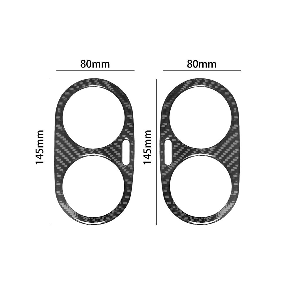 2X Carbon Fiber Side Air Vent Outlet Cover Trim for Volkswagen for Tiguan 2013-2017