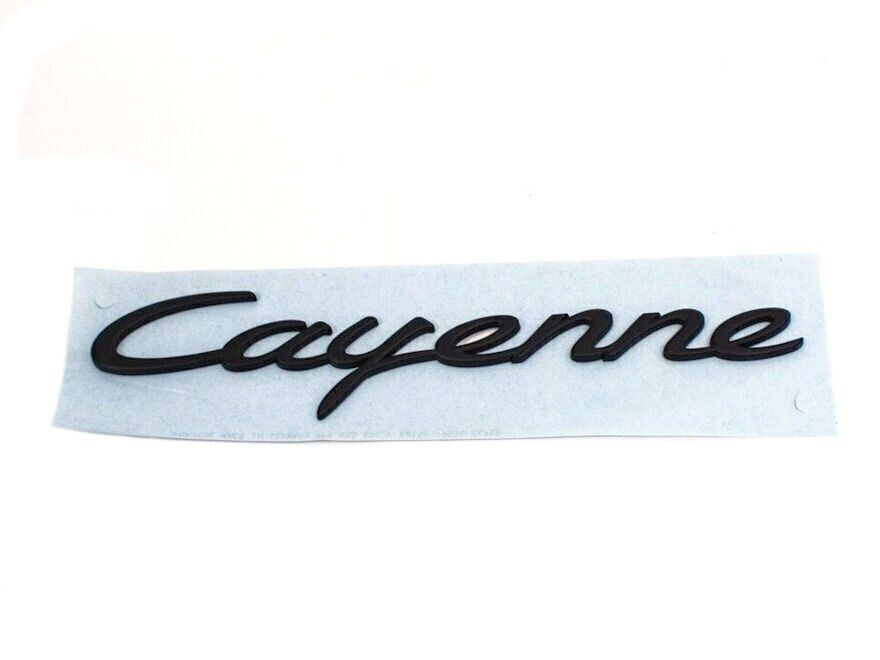 95855967502 for Porsche for Cayenne Rear Trunk Emblem in Black (2011-2018)