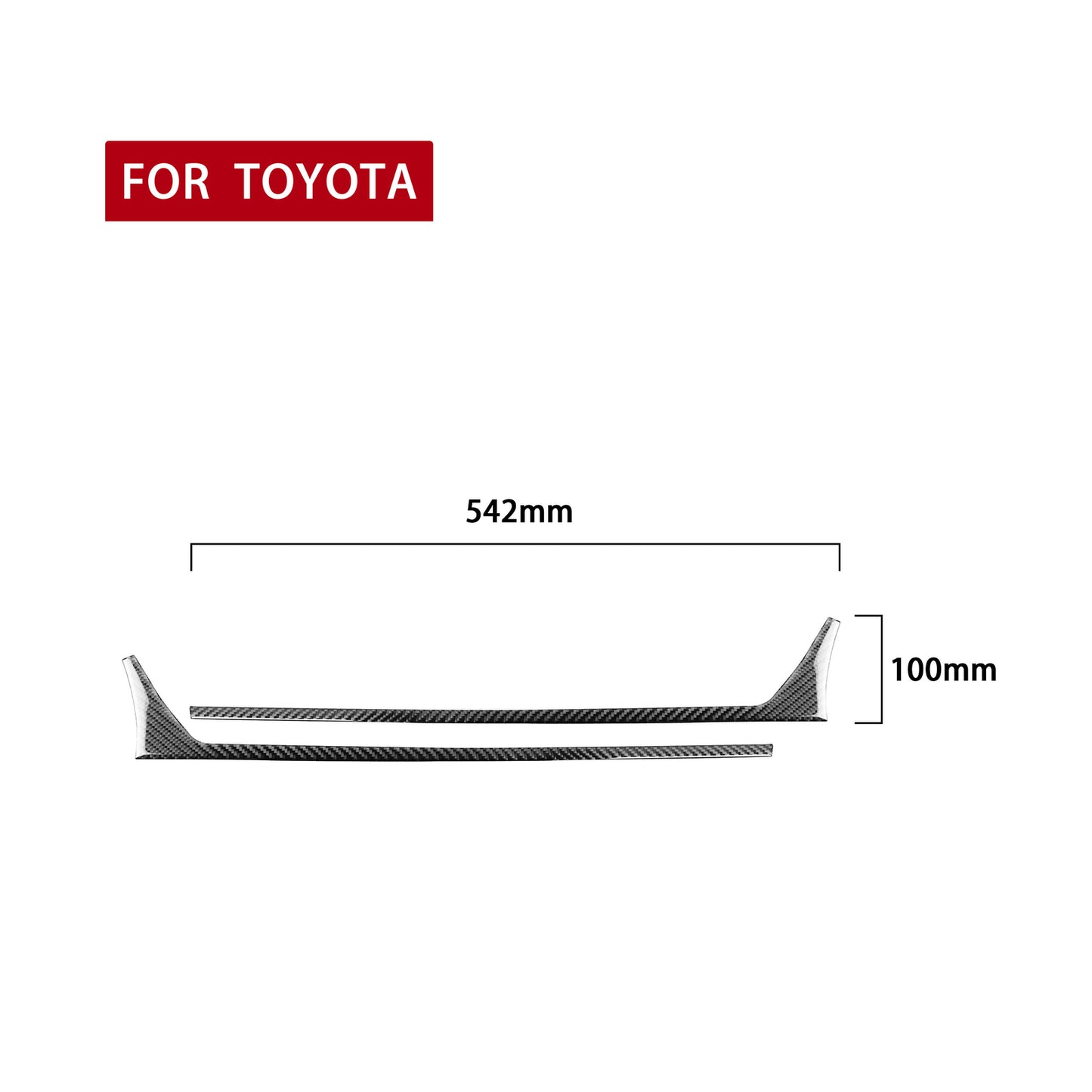 5Pcs Red Carbon Fiber Center Control Panel Trim Cover for Subaru BRZ for 86 v