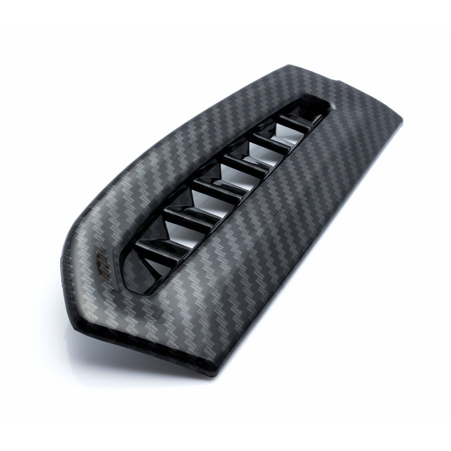 Two carbon fiber exterior side vent socket trim pieces for Toyota for Camry 2018-2023.