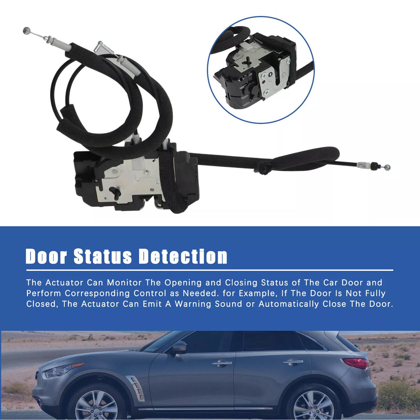 Rear Right Side Door Lock Actuator W/ for Smart Entry for 03-08 for Infiniti FX35 FX45