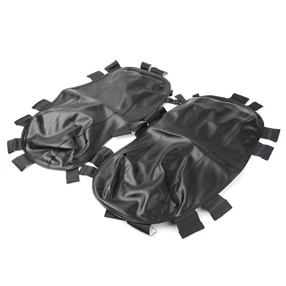 for Harley Touring Street Electra Glide 2014-up Black Saddlebag Lid Bra Covers Q