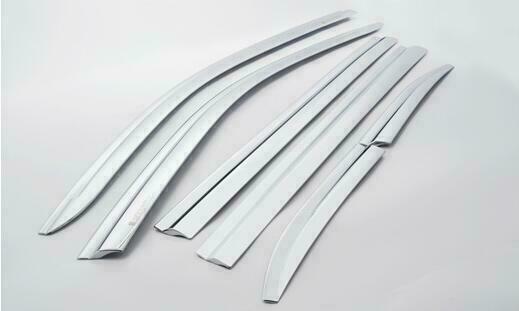 Chrome Window Visor Vent Shades Sun Rain Guard6 For 20-2024 for Toyota Highlander