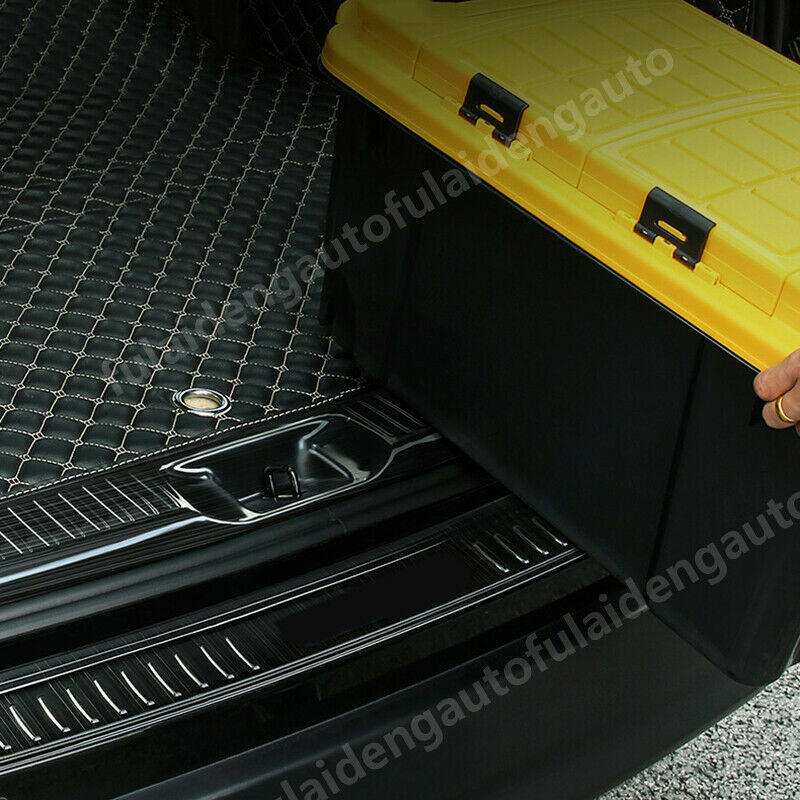 for Infiniti QX50 2019-24 black Car Rear Bumper Protector Plate Cover Trim Guard