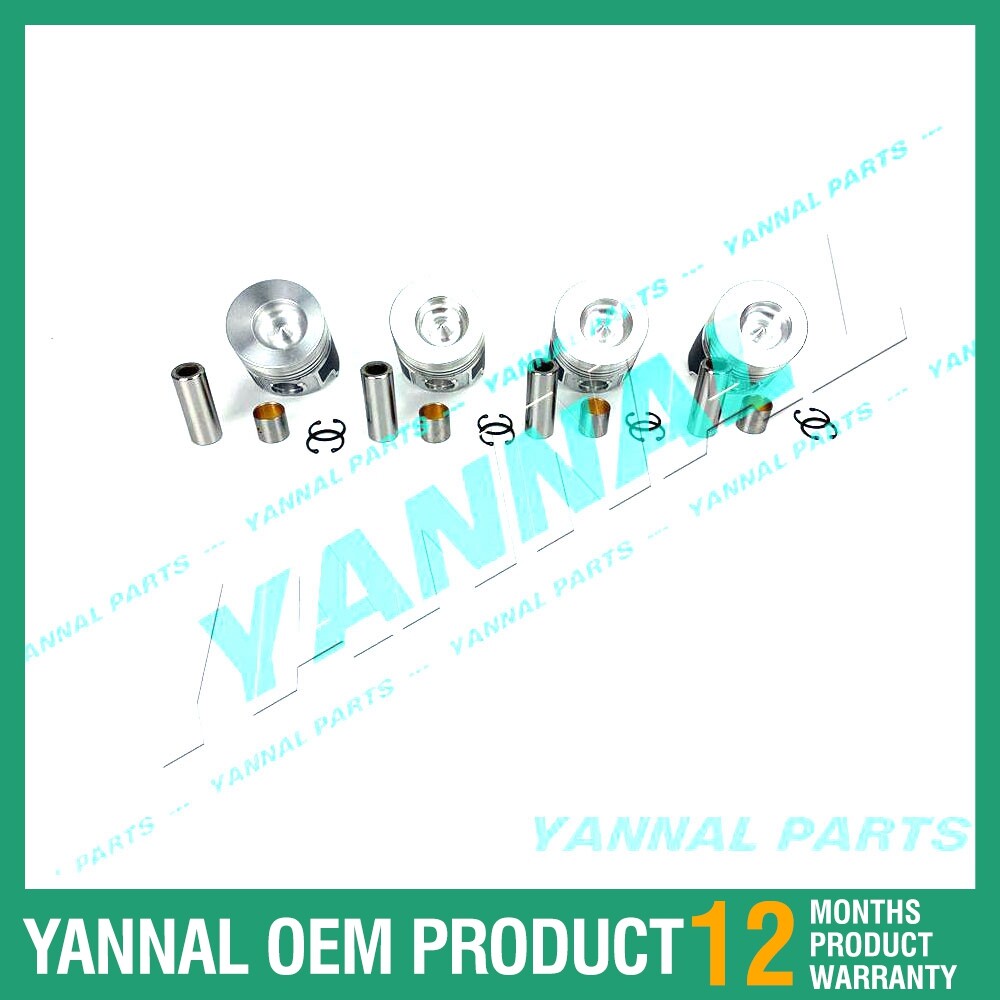 4-piece STD piston and ring kit for 4TNA78 engine -